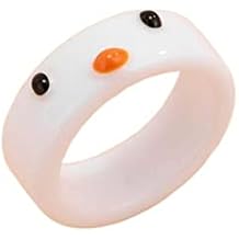 Resin Ring Trend Personality Acrylic Colorful Ring Simple Animal Shape Jewelry Friendship Gifts(frog,white)
