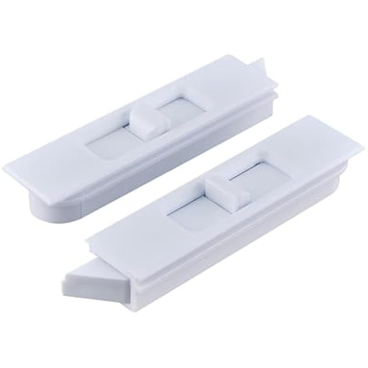 Brixwell Snap in Tilt Latch Left and Right Pair, Plastic Material, Blue White Finish, 2-2132 Length, 316 Stile Snap Size, 14 Nose Size, Suitable for Tilt Window Applications