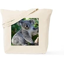 CafePress Cute Cuddly Koala Tote Bag Natural Canvas Tote Bag, Reusable Shopping Bag