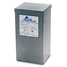 Acme Electric T279740S Dry Type Distribution Transformer, Single Phase, 120/208/240/277 Primary Volts, 120V/240V Secondary Volts, 60 Hz, 1 kVA