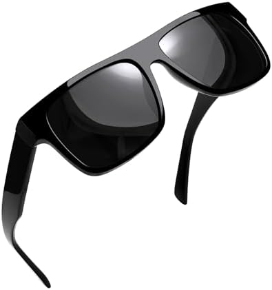 Joopin Trendy Square Sunglasses Men Women Flat Top Polarized Sun Glasses, UV400 Protection Designer Acetate Shades Man