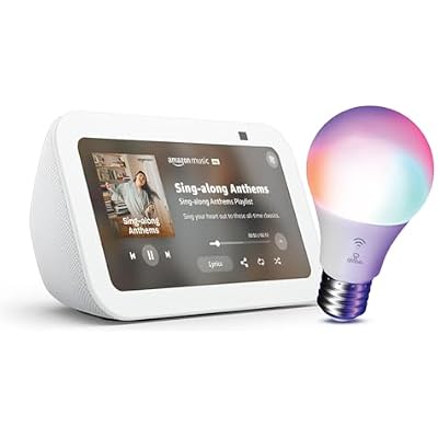 Echo Show 5 with Globe Electric Smart Bulb
