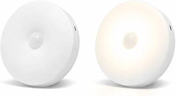 2’li Set Sensörlü LED Kabin Işığı Gece Lambası | 1,5W | 4000K Doğal Beyaz | 150 Lümen | USB Şarjlı | Manyetik & Bantlı | Mutfak Dolabı, Merdiven, Gardırop Aydınlatma Karanlıkta Harekete Duyarlı [Enerji Sınıfı F]