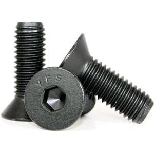 1/2"-13 x 3 Flat Head Socket Cap Screws, Alloy Steel, Black Oxide, 50 Pack