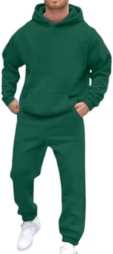 Mens Track Suits 2 Piece Set Hoodie and Sweatpants Sets Casual Jogging Gym Sweat Suits Athletic Tracksuit Outfit