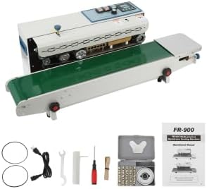 Automatic Horizontal Band Sealer with Digital Temperature Control, 0-16 m/min Sealing Speed & 6-15mm Adjustable Width, for Commercial Food Packaging & Printing