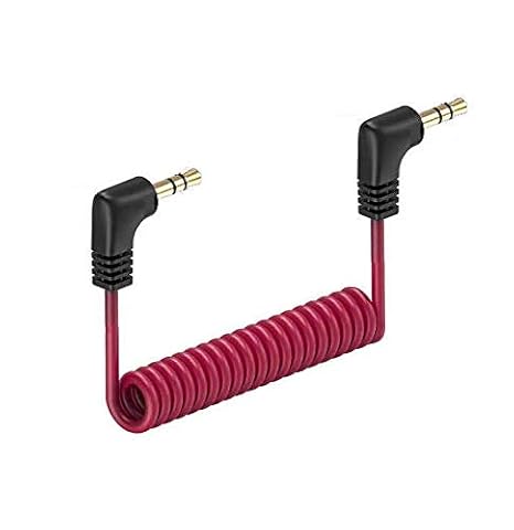 3.5mm TRS to TRS Camera Mic Patch Cable for Rode, Movo, Deity, Nikon, Canon