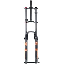 Downhill Mountain Bike Suspension Fork 26 27.5 29 Inch DH Bike Air Fork Travel 130mm Rebound Adjust Double Shoulder Front Fork Thru Axle(Black,26inch)
