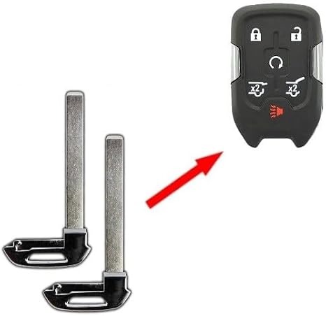 Set of Two Uncut Emergency Key for GM, Chevy, GMC 2014-2025 FCC ID: KR55WK50073 / Keyway: HU100 / PN: 22984995, 5922084
