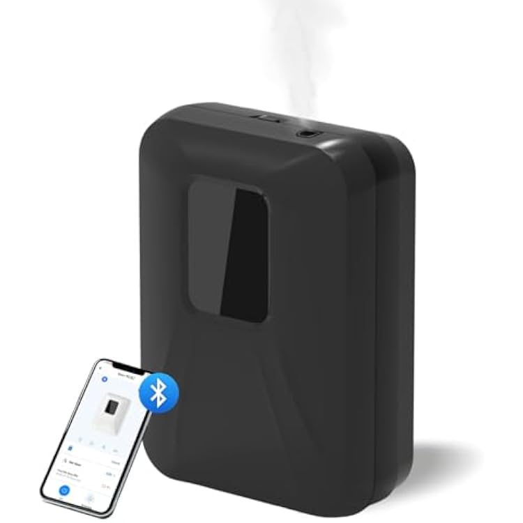 Smart Bluetooth Scent Air Machine for Home, 1000 Sq.Ft Waterless Oil Diffuser with Cold Air Diffusion Tech, Fragrance Diffuser for Essential Oils for Small Room, Office, Hotel, Spa