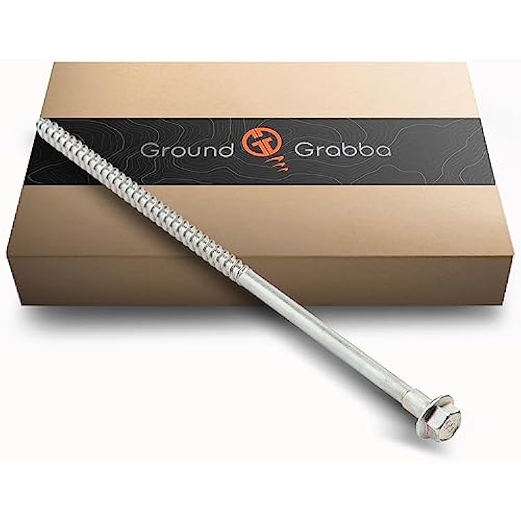 GROUNDGRABBA Junior, Heavy Duty Screw-in Ground Anchors, for Tents, Outdoor Camping, Backpacking, and Yard Use - 11 Inch, 1 Pack Made in The USA