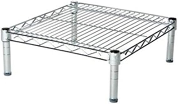 Shelving Inc. 18" d x 18" w Chrome Wire Shelving with 1 Tier Shelf | Weight Capacity 800lbs Per Shelf, Durable Kitchen and Garage Storage Shelves, Adjustable Shelf Organizer Storage Rack