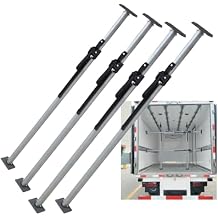 AMUFJJ 4 Pack Ratchet Cargo Bar, Adjustable Pickup Truck Cargo Pole 59 72 73 74 80 84 Inch, Cargo Stabilizer Bar for Box Truck/Small Trailers/Enclosed Vans/SUV(130-168 cm/51.2-66.1 in)