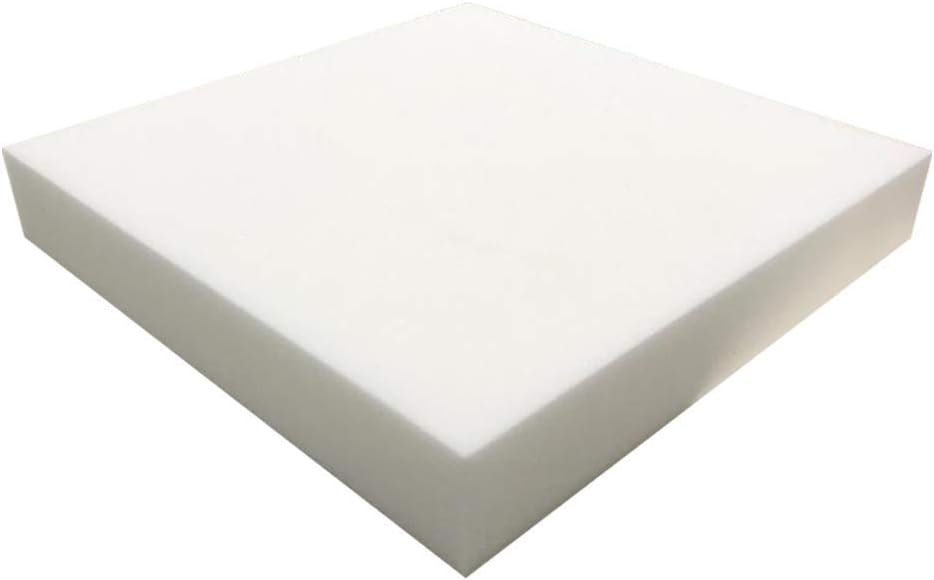 3 X 24 X 24 Upholstery Foam Medium Firm, Soft Support, Chair Cushion Square Foam for Dining Chairs, Wheelchair Seat Cushion Replacement