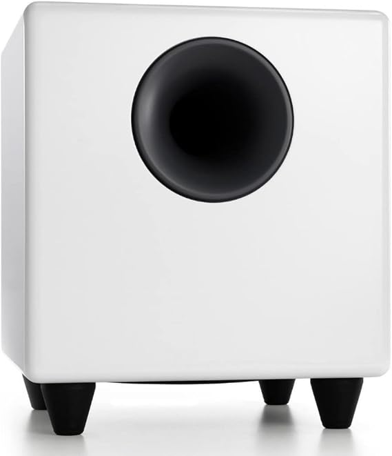 Audioengine S8 Powered Subwoofer 250W Wireless-Ready 8-Inch Bass Speaker | for Home Theater, Music & Gaming - White
