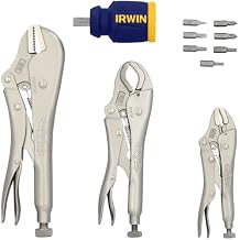 IRWIN 2077703 Vise-Grip Fast Release Locking Pliers Set with Free 8-in-1 Multi-Tool, 3-Piece