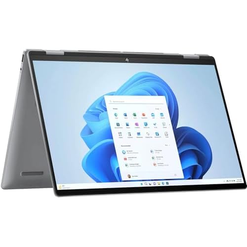 HP Envy x360 2-in-1 16 2024 Business Laptop 16 WUXGA IPS Touchscreen 6-Core AMD Ryzen 5 8640HS 8GB LPDDR5 1TB SSD AMD Radeon Graphics Wi-Fi 6E Backlit Keyboard Win11 Pro wONT 32GB USB