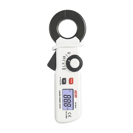 ATO Leakage Current Clamp Meter with AC 200mA/2A/200A Measuring Range, MAX/Data Hold Functions