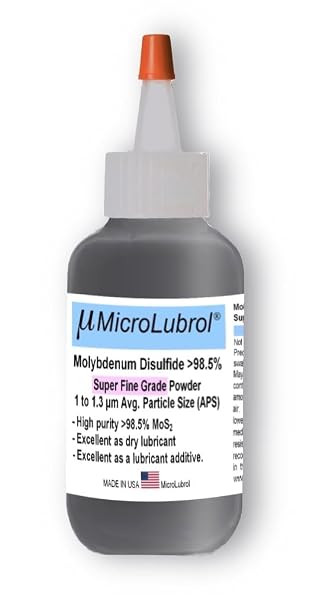 1 oz Molybdenum DISULFIDE Moly MoS2 Powder Super FINE 1-2 Micron Best LUBE Grade