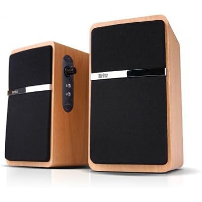 Britz 2.0Ch Premium USB Powerd Speaker, Z-2100, 2.0CH Dynamic Acoustic Sound, MDF Wooden Made, Computer Speaker, Laptop PC Speaker