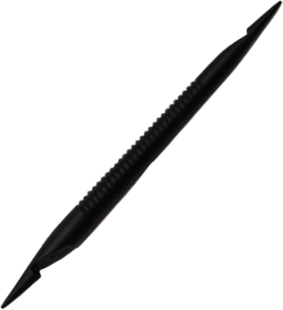 UEKPDM 1 Pack Dual-Ended Interlocking Loc Tool, Black Non-Slip Hair Retightening Needle for Dreadlocks Microlocs, Home DIY Salon Hair Styling & Maintenance Tool