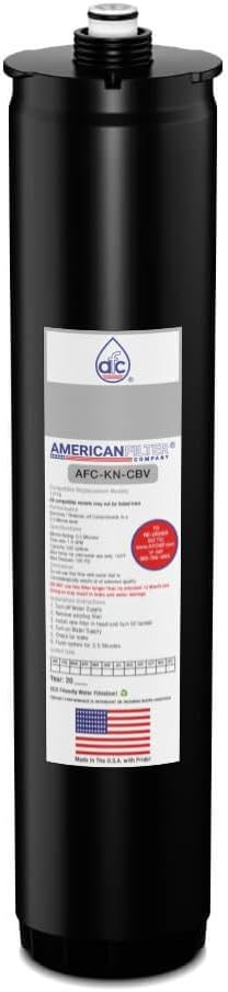 American Filter Company Brand Model # AFC-KN-CBV Water Filters, Compatible with Kinetico 12778 Filter Cartridge (Silver) for K5 VOC - 1 Filter