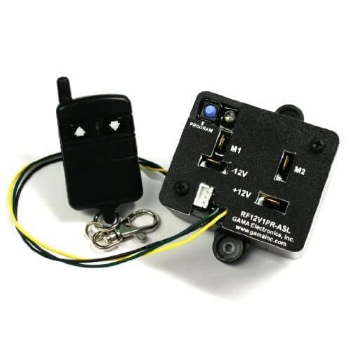 RF Remote Control Reverse Polarity 12VDC Motor Control with Auxiliary Switch Input