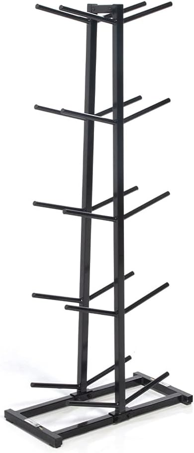 Power Systems Medicine Ball Storage Rack Only Double Med Ball Tree Holds 10 Balls, Vertical Gym Organizer Stand for Home Gym, Fitness Studio & Commercial Equipment Storage, Black
