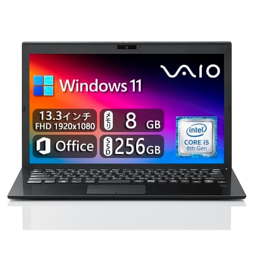 Sony VAIO Pro PG VJPG11C11N 13.3-inch FHD 1920x1080  Win11  MS Office 2019  8th Generation Intel Core i5-8250u 8GB SSD 256GB WebcamWirelessBluetooth Refurbished