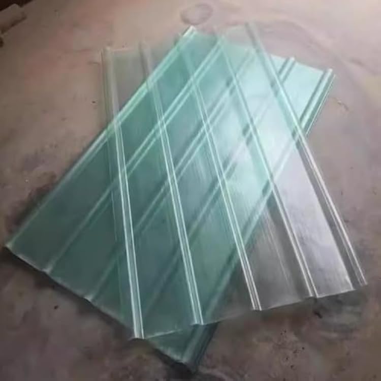 Clear Roof Sheet,1.5mm Corrugated Roofing Sheets,UV Protection FRP Daylighting Plate,Roofing Panel,Rainproof Board,Daylighting Shed Cover,135681013151820 Pcs 35x28in,3 Pcs