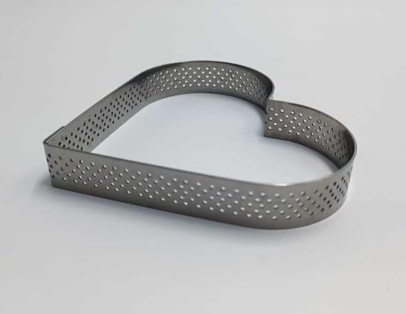 Delikli Tart Kalıbı Kalp-2 li-12x10x2 cm