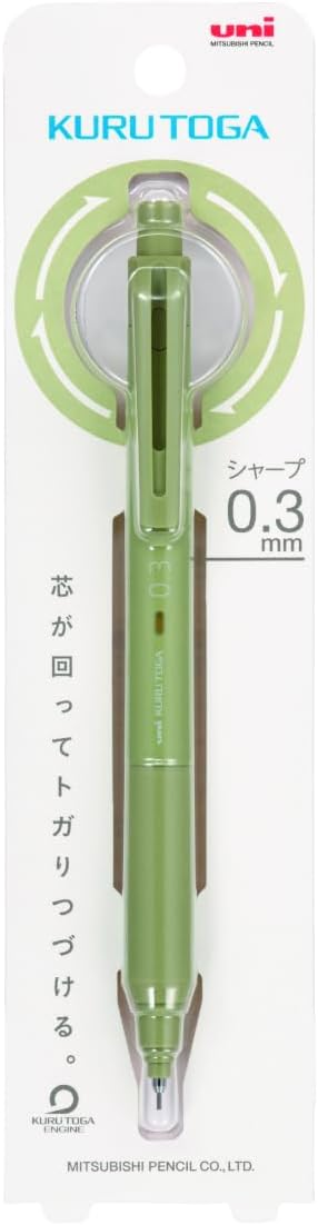 uni Kuru Toga KS Mechanical Pencil • 0.3mm • Herb Green [M3-KS]