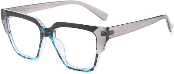 Square Eyeglass Frame Personalized Red Flat Mirror Colorful Spectacle Frame