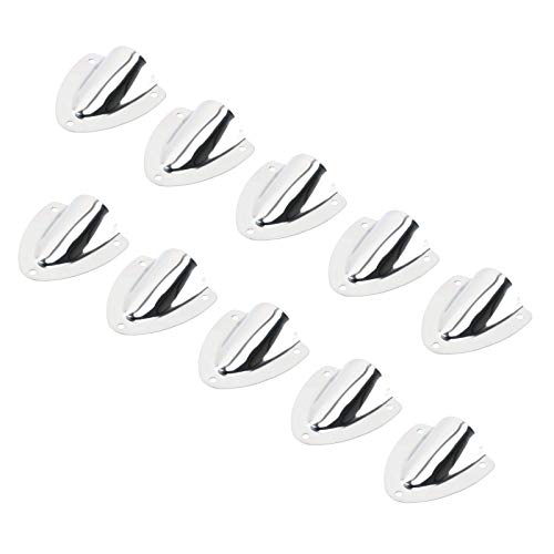 Amarine Made Stainless Steel Cable Cover,Boat Transducer Wiring Cover,Clamshell Vent Wire Cover Clam Shell Vent for Boat 2-14, 10pcs