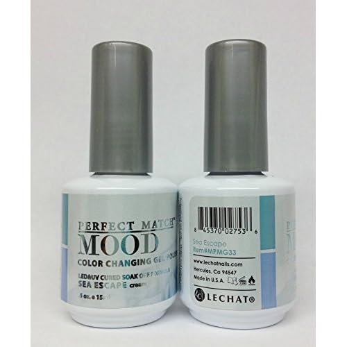 LECHAT Perfect Match MOOD COOL Color Changing Gel Polish Sea Escape 0.5 Oz