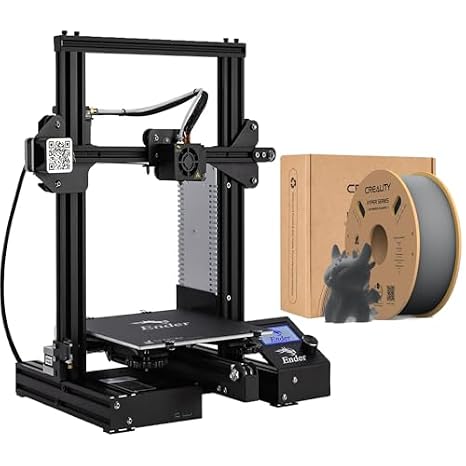 Creality Ender 3 3D Printer with Creality Hyper 3D Printer PLA Filament Gray