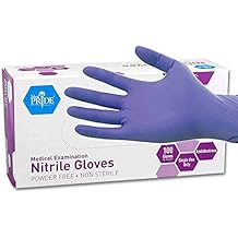 MedPride Powder-Free Nitrile Exam Gloves, Large, Large (Pack of 100)