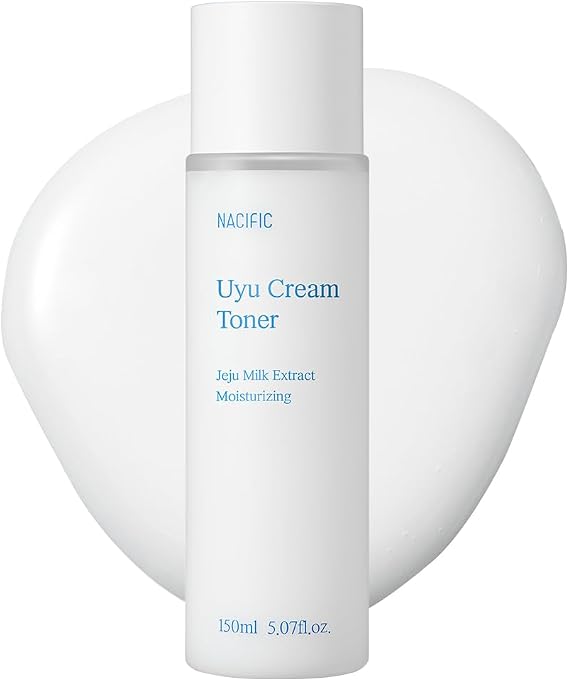 NACIFIC Uyu Cream Toner with Jeju Milk Extract 15%, Ceramide 5 Complex, Milky Hydrating Toner for Dry & Sensitive Skin, Skin Barrier Support, Long-Lasting Moisture Barrier, 150ml