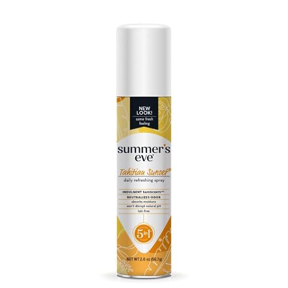 Summer's Eve Ultra Daily Active Feminine Freshening Spray, Intimate Deodorant, Neutralizes Odor, pH Balanced, Long Lasting Fresh Scent, 2 Ounce (Pack of 1)