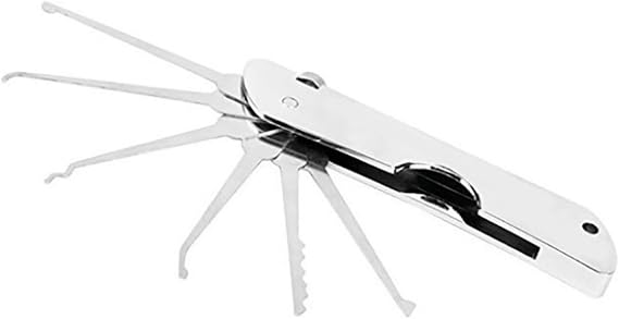 Stainless steel long handle hook tool metal key extractor puller for removing foreign objects in electronics