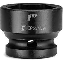 Capri Tools 1 in. Stubby Impact Socket, 1/2 in. Drive, 6-Point, SAE