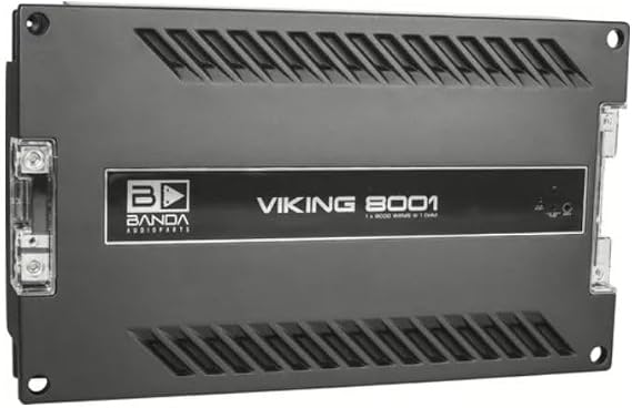 Banda Audioparts Viking 8001 - Mono (1 x 8000 Watt RMS @ 1) Class D Car Amplifier
