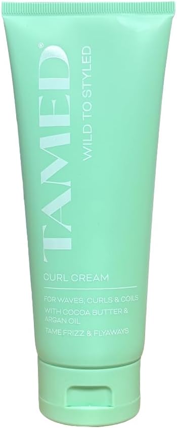 Tamed Curl Cream, For Waves Curls And Coils Curl, Defining Styling Cream, Frizz Control Moisturising Hair Cream With Cocoa Butter Argan Oil And Pro Vitamin B5, 150ml Tamed By Healthpoint