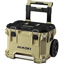 HiKOKI 0037-9482 Multi-Cruiser Tool Box, M, Sand Beige, Tool Box, Waterproof, IP65 Certified, External Dimensions (L x W x H): 15.7 x 22.0 x 6.2 inches (400 x 560 x 158 mm), Connecting Storage