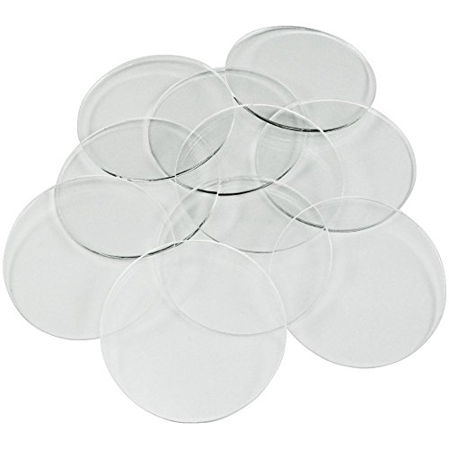 LITKO Clear Miniature Bases | 2-Inch 50mm Circular | 1.5mm Thin Acrylic | Set of 10 | Warhammer, D&D & Tabletop RPG