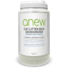 anew CAT LITTER BOX DEODORIZER, 64 oz., Fragrance Free, Makes Litter Last Longer, 4X more granules than a traditional 16 oz. bottle.