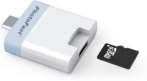 PhotoFast PhotoCube PD Plus Smart Auto Photo & Video Backup Device, PD Fast Charging, Supports up to 2TB MicroSD for iPhone, Android, iPad, and Tablet, w/o MicroSD Card