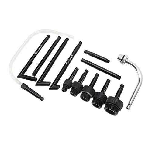 Transmission Fluid Fill Adapter Kit,13 Pcs ATF Gearbox Filling Adapter Carbon Steel Transmission Oil Refill Fluid Pump Refilling Connector Tool