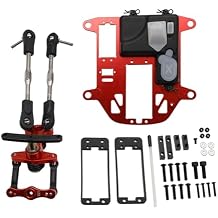 Metal Symmetrical Steering Kit for 1/5 Rc Car HPI ROVAN King Motor Baja 5B 5T 5SC (Plastic Rod Version) (Red)