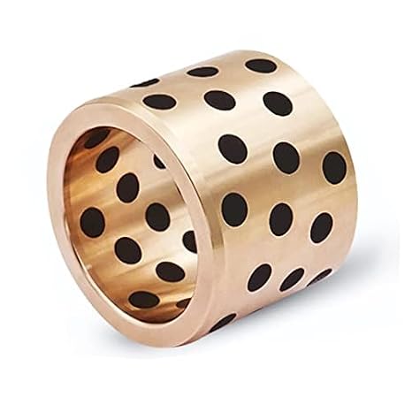Slide Bearing Bush 2pcs, Bronze with Graphite self lubricate Bearing Sleeve, oilless Bearing,anticorrison Bearing,Plain Bearing,Sleeve Bearing,Bronze Bush,Guide Bush,Spindle Bushing,Shaft Sleeve